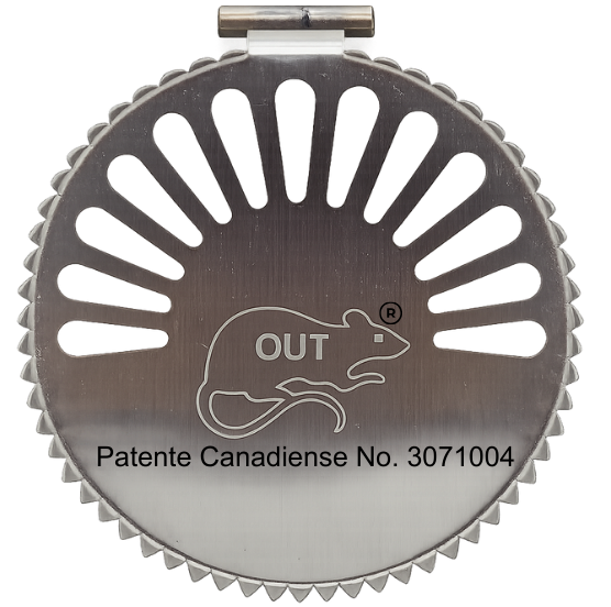 Protección a prueba de ratas Protector de drenaje de acero inoxidable con ventilación y solapa a prueba de ratas